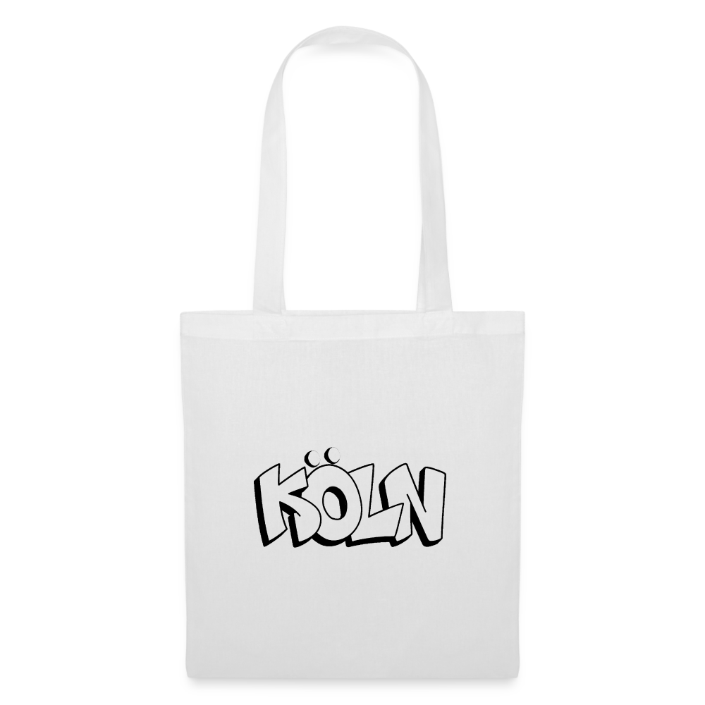 Tote Bag Köln "Graffiti" - white