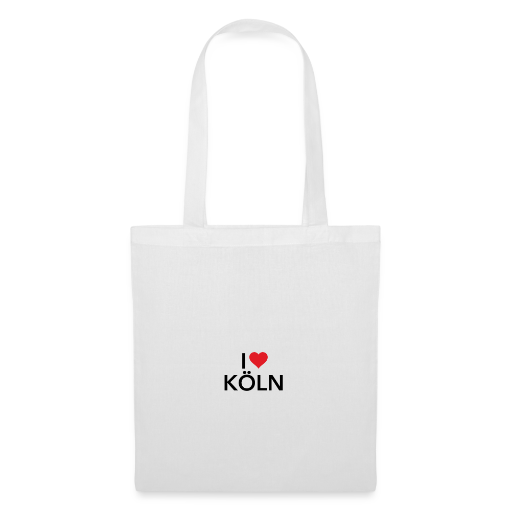 Tote Bag "I Love Köln" Bright Edition - white