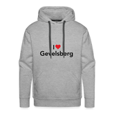 Hoodie "I Love Gevelsberg" Dark Edition - heather grey