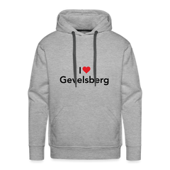 Hoodie "I Love Gevelsberg" Dark Edition - heather grey