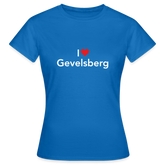 T-Shirt Ladies "I Love Gevelsberg" Bright Edition - royal blue