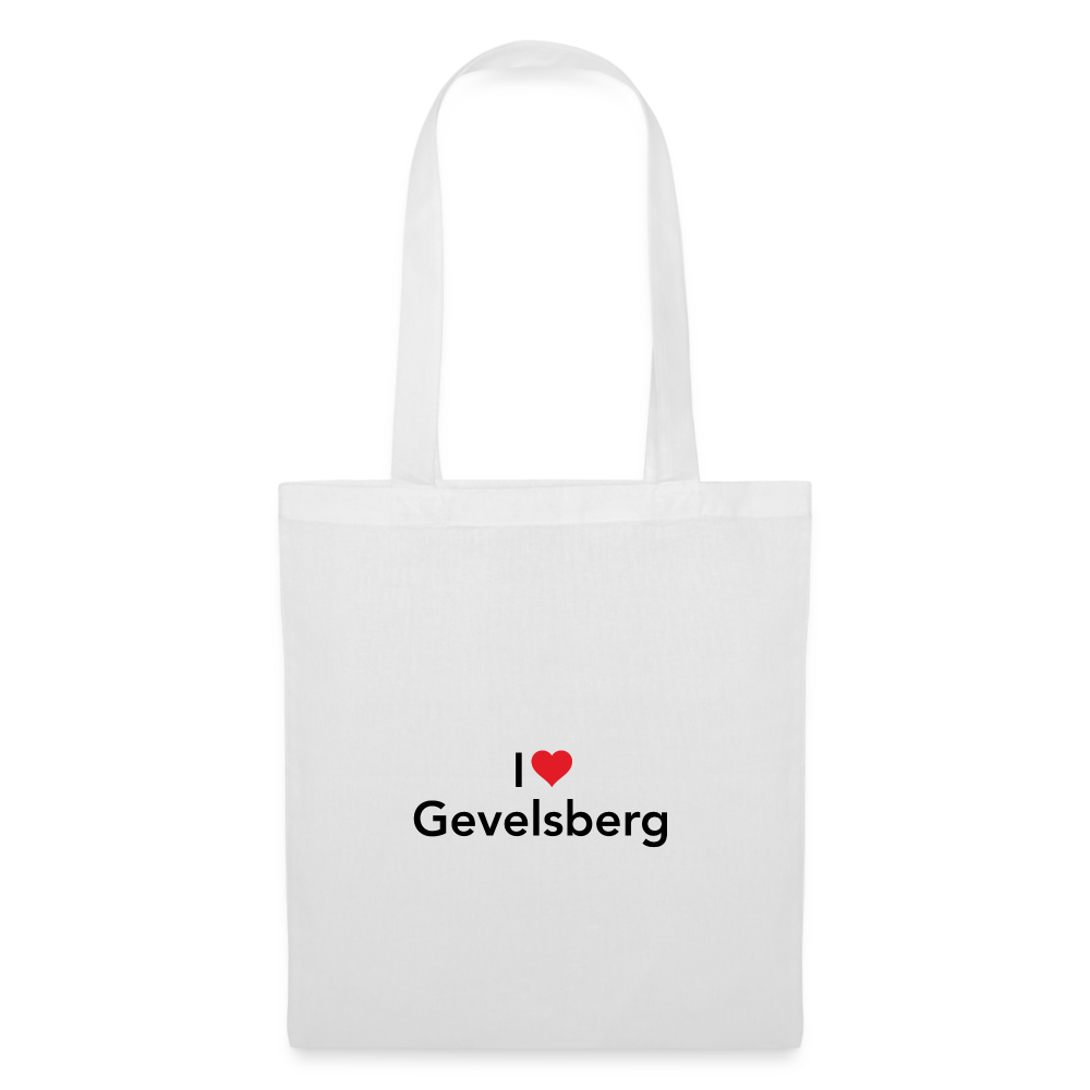 Tote Bag "I Love Gevelsberg" Bright Edition - white