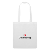 Tote Bag "I Love Gevelsberg" Bright Edition - white