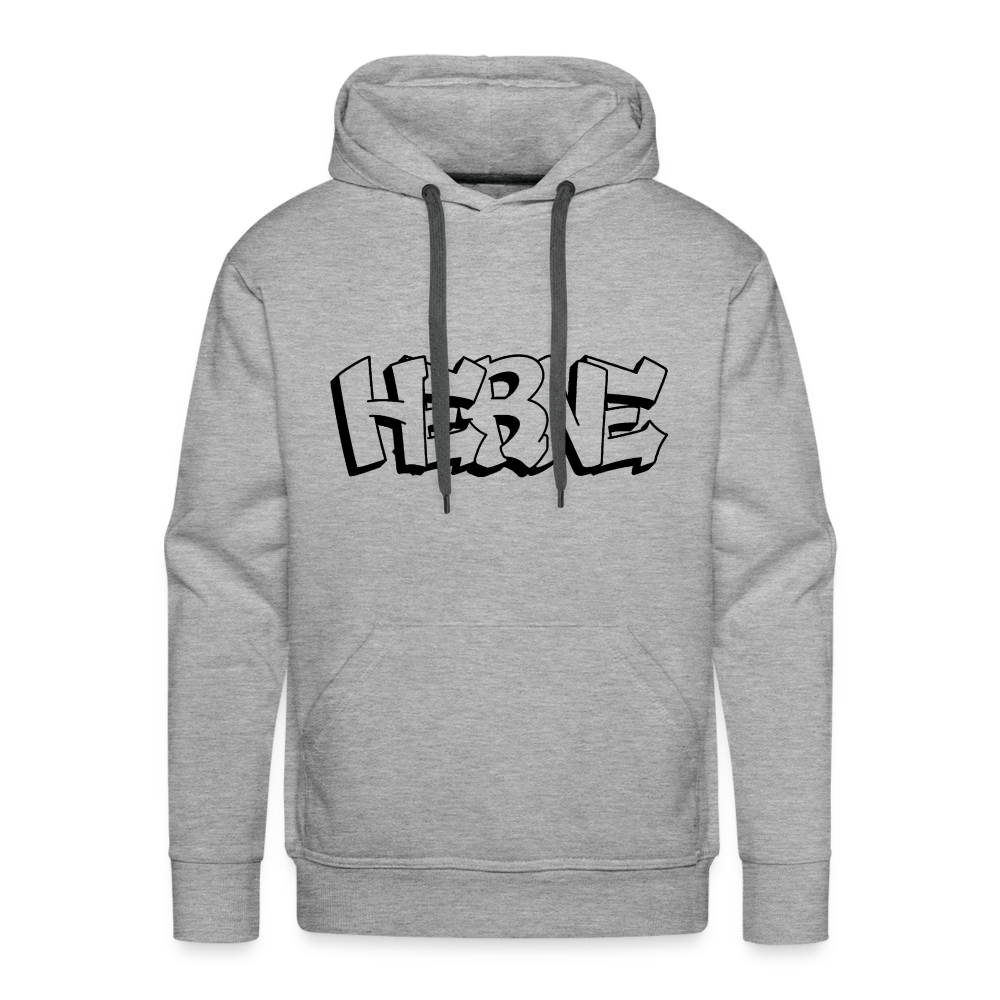 Hoodie Herne "Graffiti" Dark Edition - heather grey