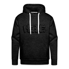 Hoodie Herne "Graffiti" Dark Edition - charcoal grey