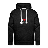 Hoodie "I Love Herne" Bright Edition - charcoal grey