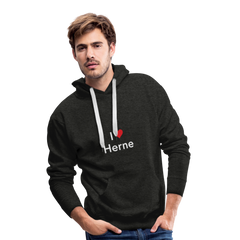 Hoodie "I Love Herne" Bright Edition - charcoal grey