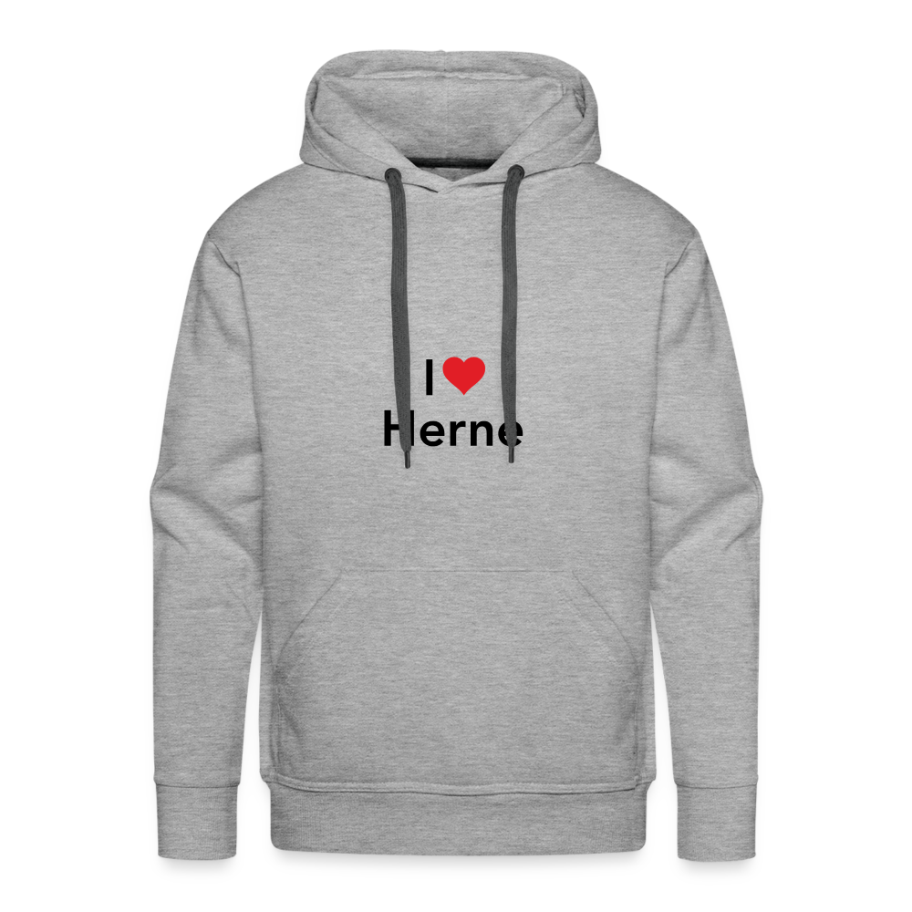 Hoodie "I Love Herne" Dark Edition - heather grey