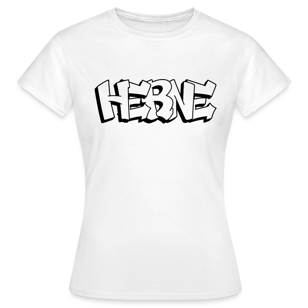 T-Shirt Ladies Herne "Graffiti" - white