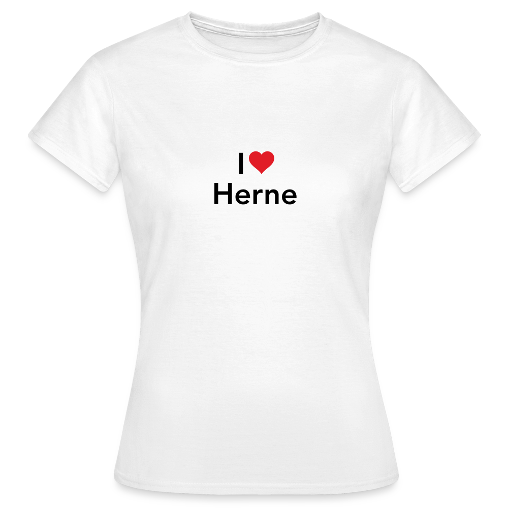 T-Shirt Ladies "I Love Herne" - white
