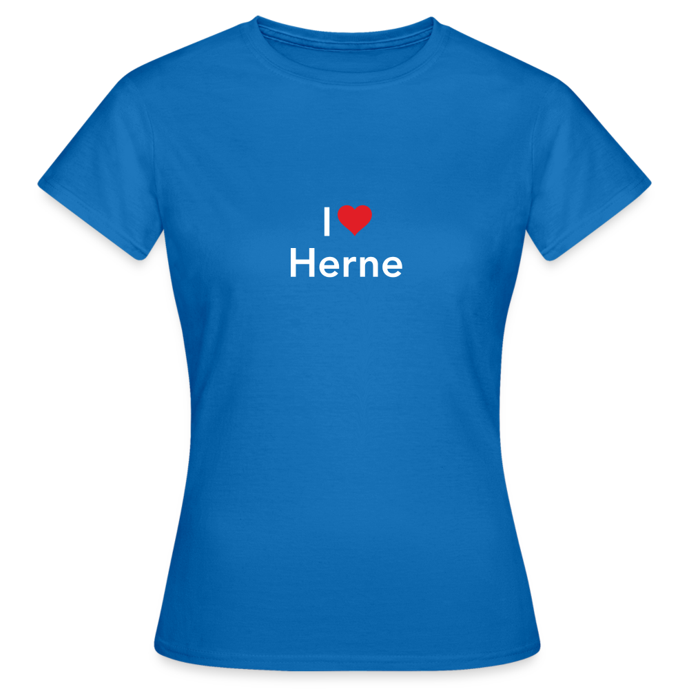 T-Shirt Ladies "I Love Herne" Bright Edition - royal blue