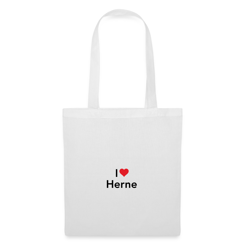 Tote Bag "I Love Herne" Bright Edition - white
