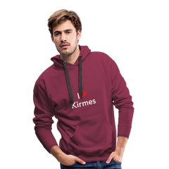 Hoodie "I Love Kirmes" Bright Edition - bordeaux