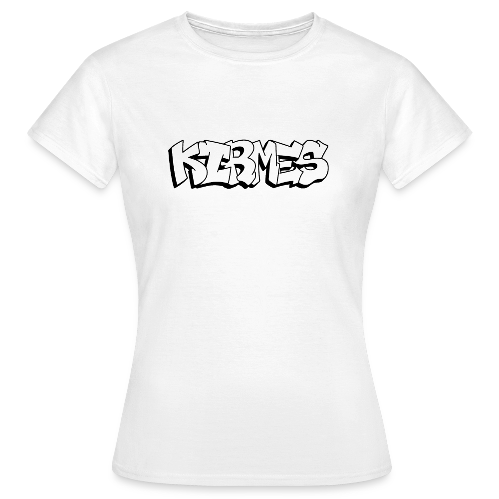 T-Shirt Ladies Kirmes "Graffiti" - white