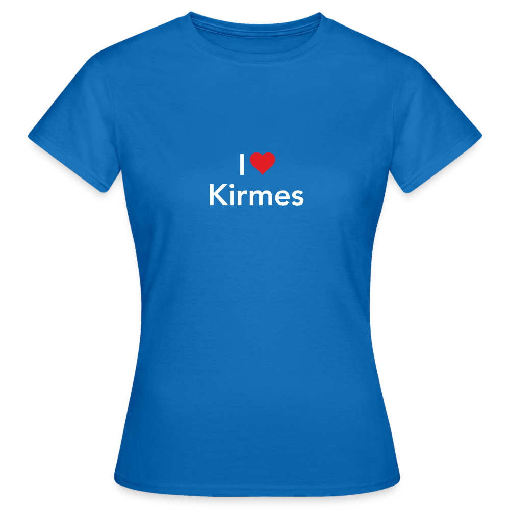 T-Shirt Ladies "I Love Kirmes" Bright Edition - royal blue
