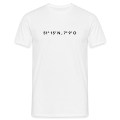 T-Shirt Wuppertal "GPS" - white