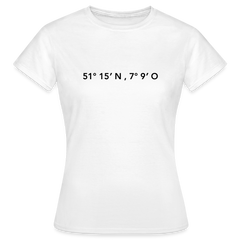 T-Shirt Ladies Wuppertal "GPS" - white