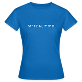 T-Shirt Ladies Wuppertal "GPS" Bright Edition - royal blue