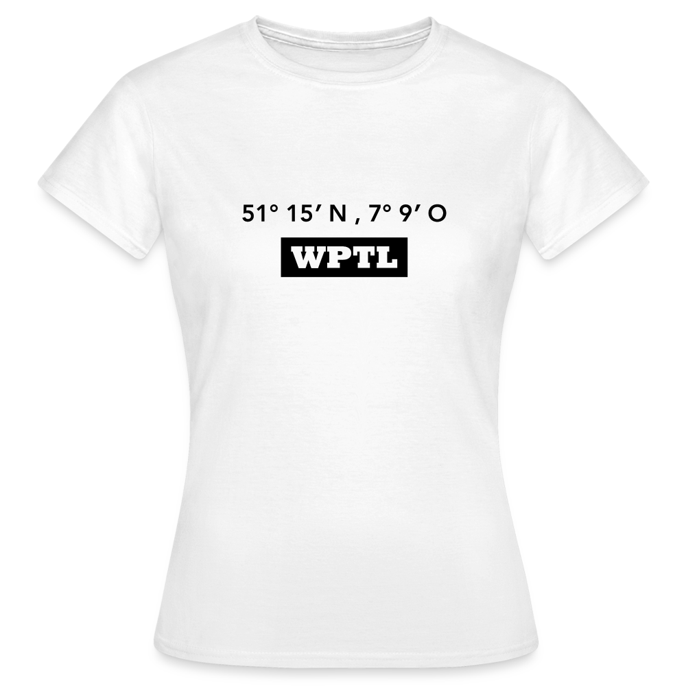 T-Shirt Ladies WPTL "GPS" - white