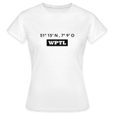 T-Shirt Ladies WPTL "GPS" - white