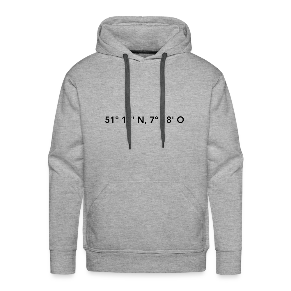 Hoodie Schwelm "GPS" Dark Edition - heather grey