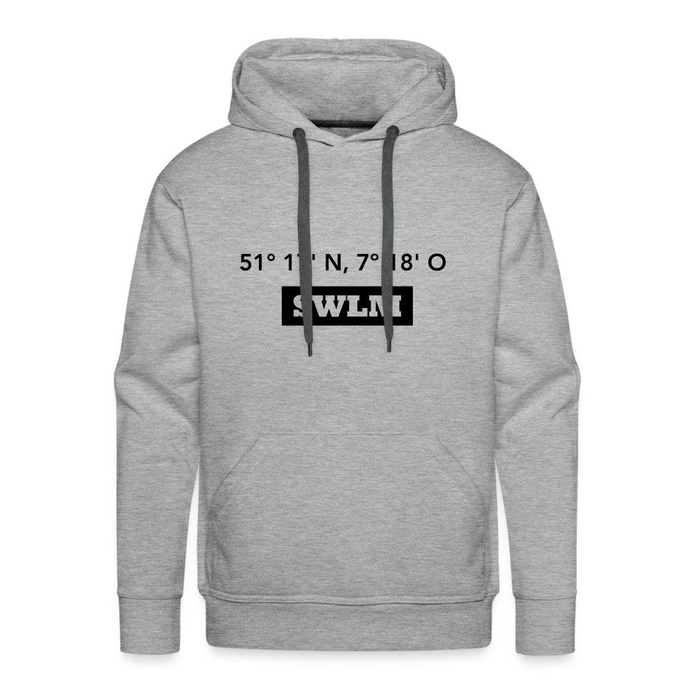 Hoodie Schwelm "SWLM GPS" Dark Edition - heather grey