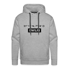 Hoodie Schwelm "SWLM GPS" Dark Edition - heather grey