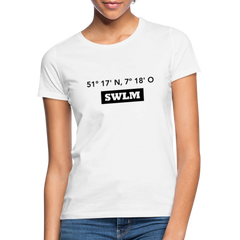 T-Shirt Ladies Schwelm "SWLM GPS" - white