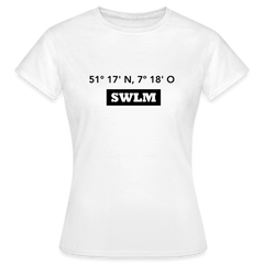 T-Shirt Ladies Schwelm "SWLM GPS" - white