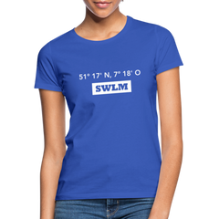 T-Shirt Ladies Schwelm "SWLM GPS" Bright Edition - royal blue