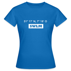 T-Shirt Ladies Schwelm "SWLM GPS" Bright Edition - royal blue