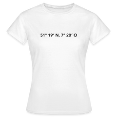 T-Shirt Ladies Gevelsberg "GPS" - white