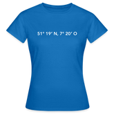 T-Shirt Ladies Gevelsberg "GPS" Bright Edition - royal blue