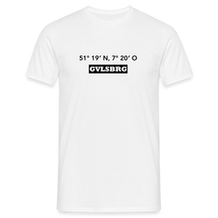 T-Shirt Gevelsberg "GVLSBRG GPS" - white