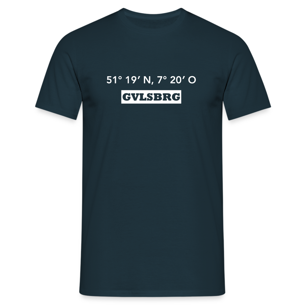 T-Shirt Gevelsberg "GVLSBRG GPS" Bright Edition - navy