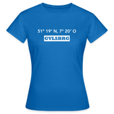 T-Shirt Ladies Gevelsberg "GVLSBRG GPS" Bright Edition - royal blue