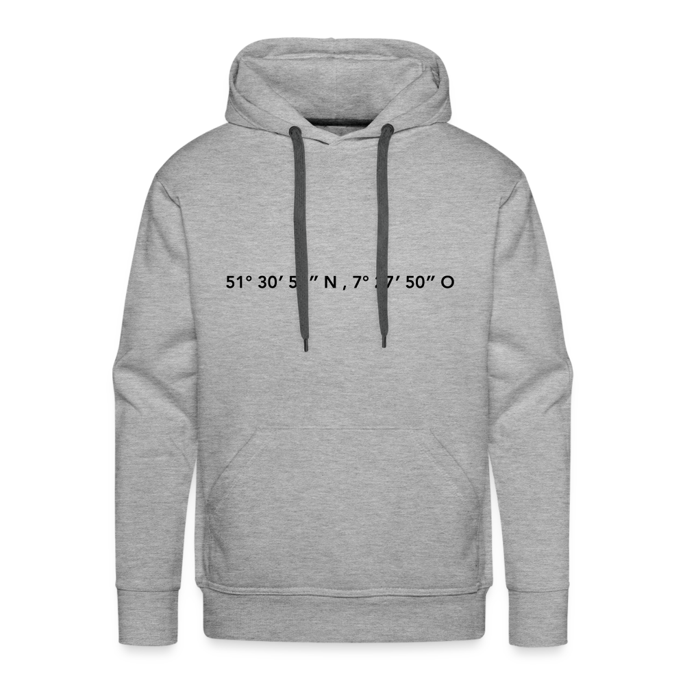 Hoodie Dortmund "GPS" Dark Edition - heather grey