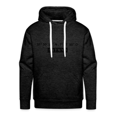 Hoodie Dortmund "DRTMND GPS" Dark Edition - charcoal grey