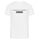 T-Shirt Dortmund "DRTMND GPS" - white