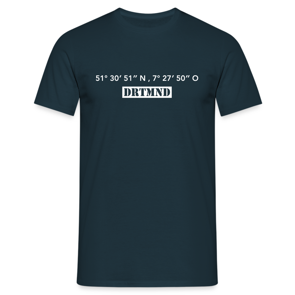 T-Shirt Dortmund "DRTMND GPS" Bright Edition - navy