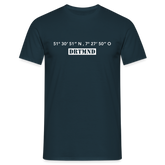 T-Shirt Dortmund "DRTMND GPS" Bright Edition - navy