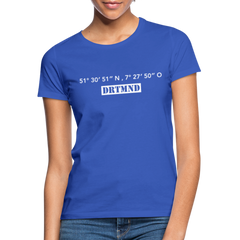 T-Shirt Ladies Dortmund "DRTMND GPS" Bright Edition - royal blue