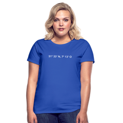 T-Shirt Ladies Herne "GPS" Bright Edition - royal blue