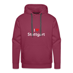 Hoodie "I Love Stuttgart" Bright Edition - bordeaux