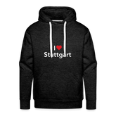 Hoodie "I Love Stuttgart" Bright Edition - charcoal grey