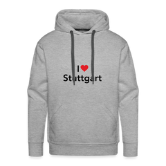 Hoodie "I Love Stuttgart" Dark Edition - heather grey