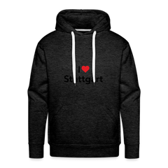Hoodie "I Love Stuttgart" Dark Edition - charcoal grey