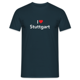 T-Shirt "I Love Stuttgart" Bright Edition - navy