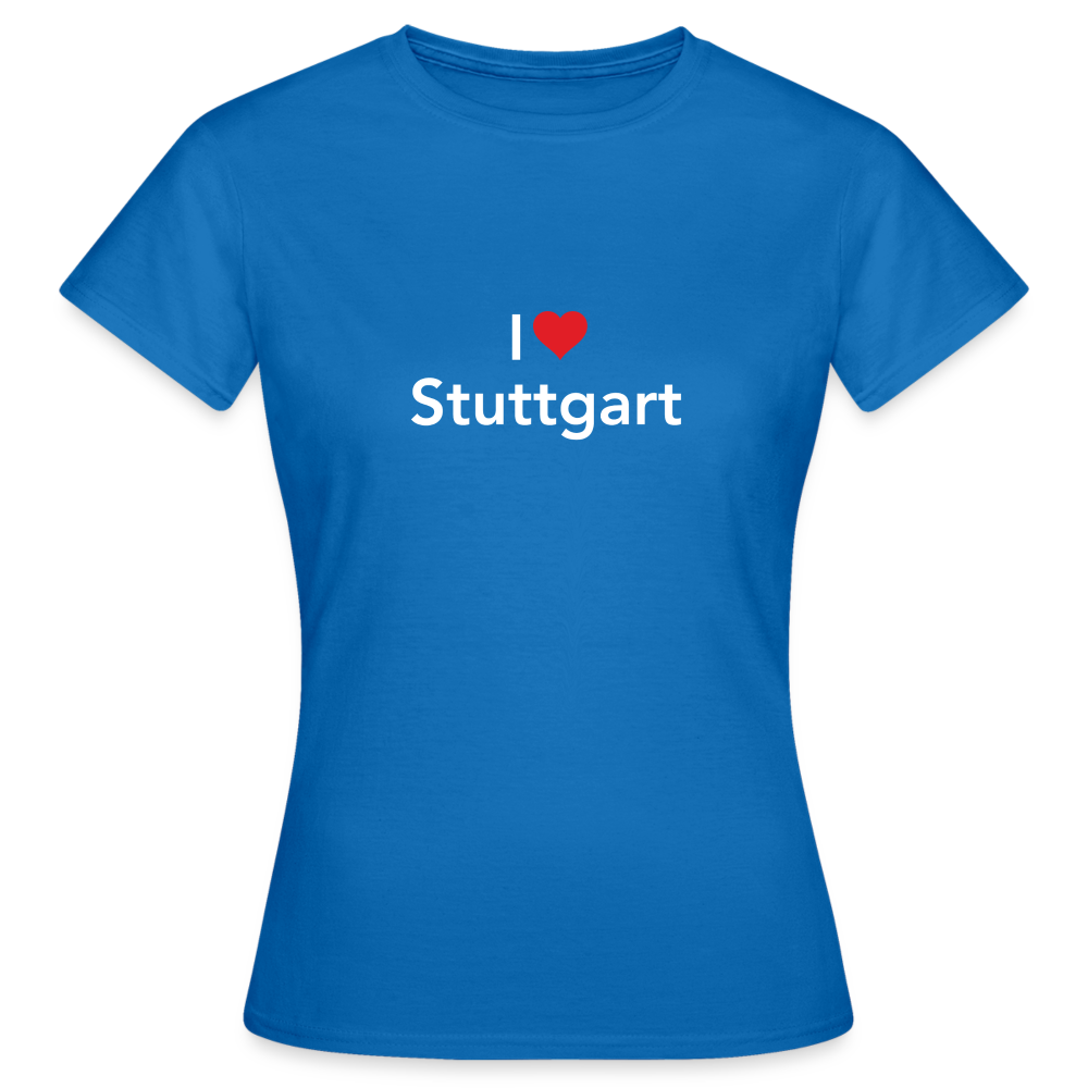 T-Shirt Ladies "I Love Stuttgart" Bright Edition - royal blue