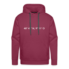 Hoodie Stuttgart "GPS" Bright Edition - bordeaux